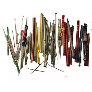 Huge Knitting Needle Lot, Various Sizes